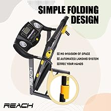 Foldable Reach Treadmill T-301