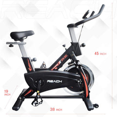 Reach Evolve Spin Bike | Best Exercise Cycle for Cardio and Weight Loss Spinning Bike for Home Gym